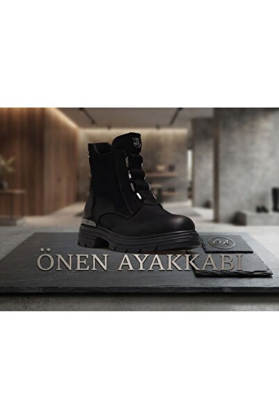 Venüs Kadın Hakiki Deri Toka Detaylı Günlük Bot 25k 2353524k Z Siyah Nubuk