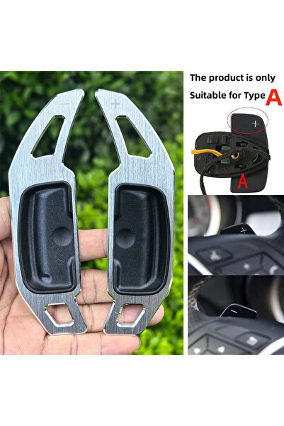 Choice For Type A Silver Alloy Paddle Shifter For Mercedes Benz A B M Class W...