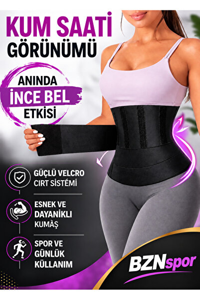 BZNspor Unisex Kum Saati Wrap Korse Bele Dolamalı Korse