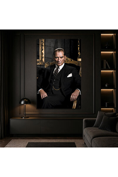 NERZEN HOME Mustafa Kemal Atatürk III Premium Dekoratif Cam