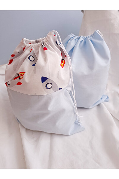 SİYO 2 Pieces 25*30 Organizer Bag, Toy Bag, Nursery Bag, Clothes Bag, Suitcas...