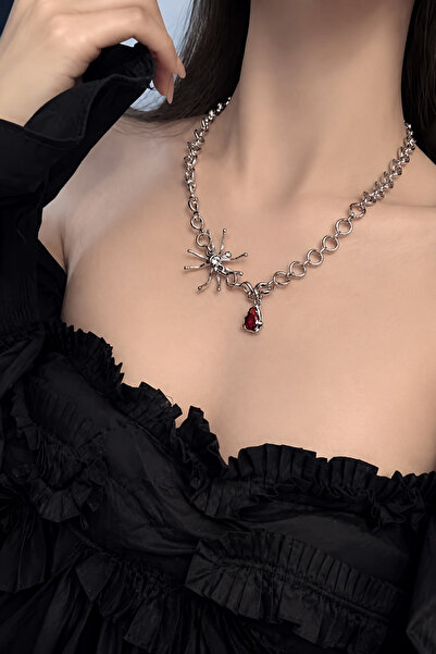 KİRAZ ÇİÇEĞİ JEWELRY Kore tarzı GOTİK KOLYE