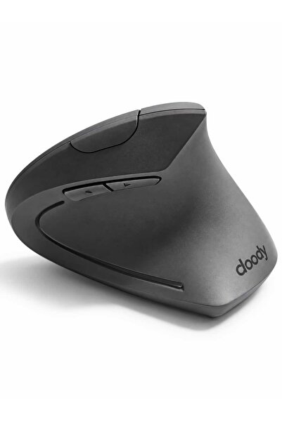 Cloody Pilli Dikey Ergonomik Kablosuz Mouse Fare Wireless 2000 Dpı 6 Gri