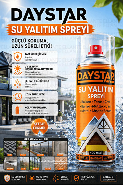 ellante Sızıntı Önleyici Sprey Water Proof Su Geçirmez Izolasyon Şeffaf 400 ml
