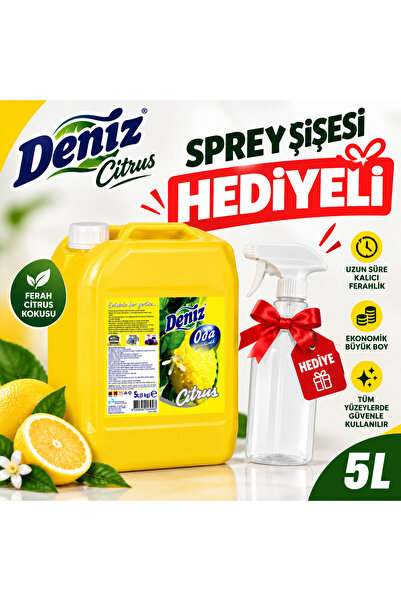 Genel Markalar Citrus Oda Kokusu Parfümü - 5 Kg.-UYGULAMA ŞİŞESİ HEDİYELİ