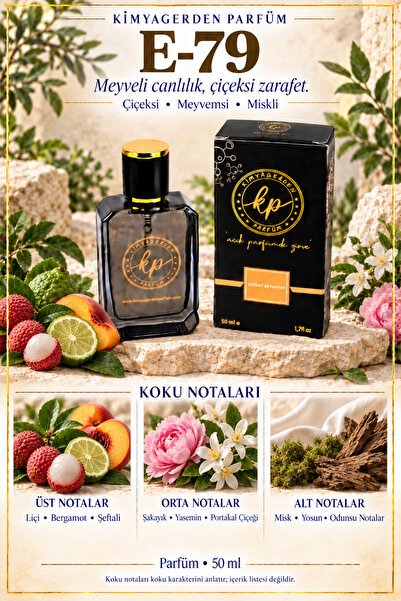 kp kimyagerden parfüm E-79 KP Narkotik ( %33 Esans ) - 50 ml Erkek Parfüm