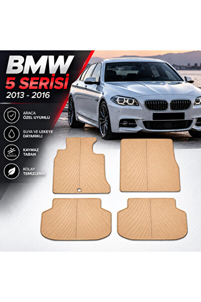 Bmw Genel Bmw 5 Serisi Bej Renk F10 2013-2016 Arası uyumlu Orijinal Kauçuk Pa...