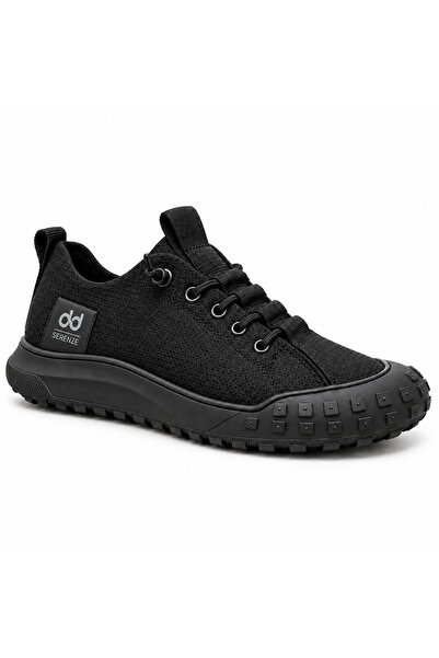 BESKAR BA0248 BOA Siyah Esnek Bağcıklı Ultra Hafif Nefes Alan Sneaker Ayakkabı