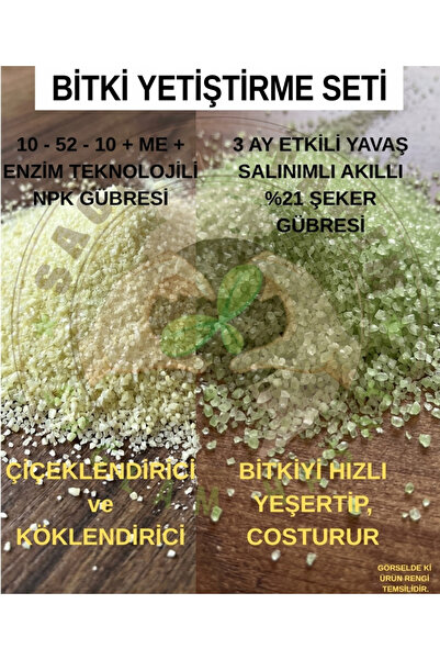 Saglam Tarım Bitki Yetiştirme Seti (10.52.10+ME+Enzimli NPK 250 Gr. + Yavaş S...