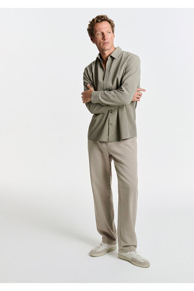 Mavi Linen (Tencel) ™ ) Lyocell Blended Gray Jogger Pants 0010628-70146