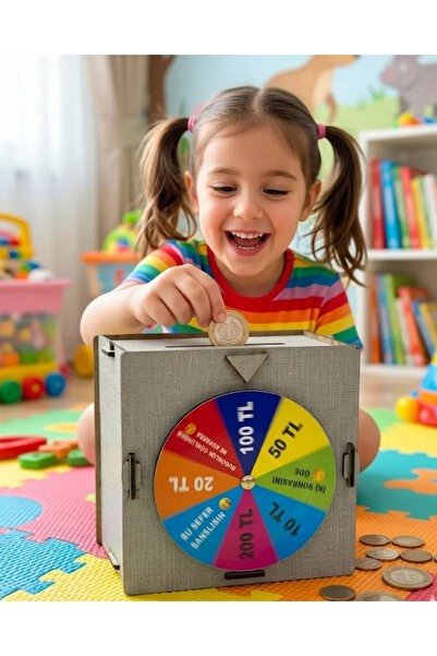 SS HOME CONCEPT Wheel of Fortune Money Saving Game Piggy Bank