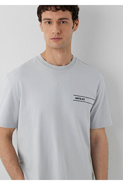 Mavi Black Gray T-Shirt Regular Fit / Normal Cut 0613589-70075