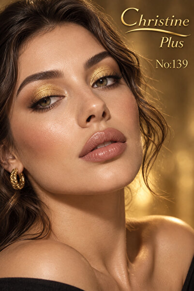 Christine Plus Toz Yapıda İnce Işıltılı Göz Farı - Kral Altını No:139 (Eyesha...