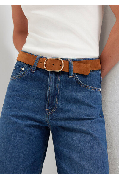 Mavi Brown Suede Leather Belt 1913840-71418