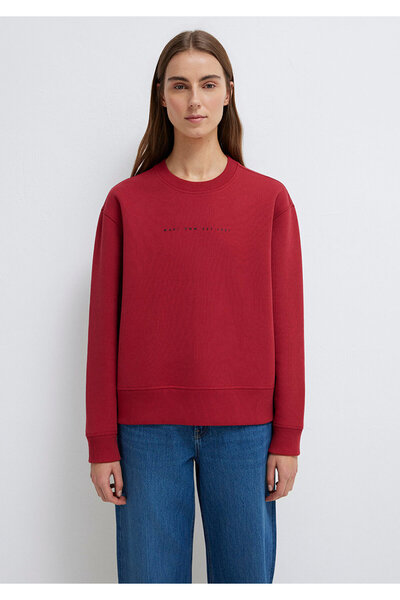 Mavi Denim Baskılı Kırmızı Sweatshirt 1S10525-70424