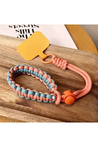 Choice7 Polyester / Nylon Orange blue 2 Handwoven Adjustable Mobile Phone Uni...