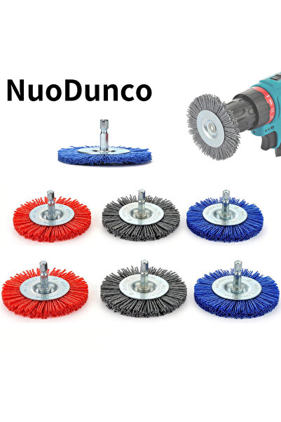 Choice5 Blue 100mm Nylon Abrasive Brush Grit 80/120/240 Flat Abrasive Wheel B...