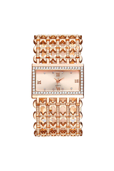 choice2 Rose gold Luxury Noble Gold Ladies Quartz Watch Fashion Women's Skele...