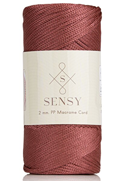 SENSY 2 Mm - 200 gr Polyester Makrome Ipi Gül Kurusu 230 M Polyester Makrome ...