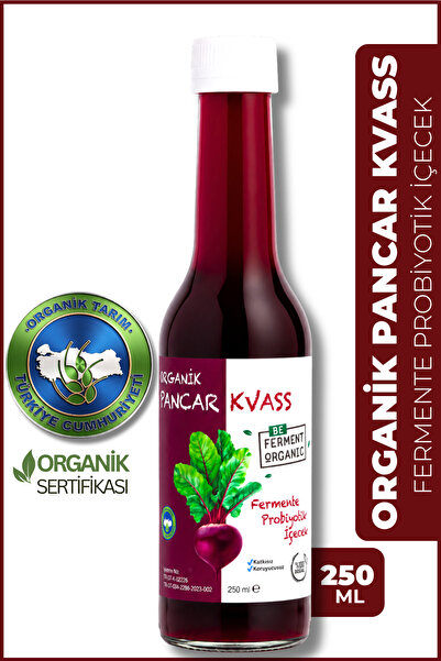BE FERMENT Organik Pancar Kvass Sade 250 Ml