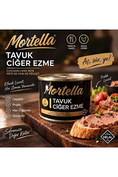 Mortella Tavuk Ciğer Ezme Konserve 185gr