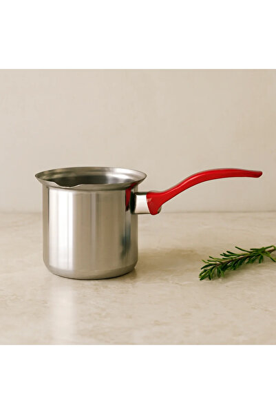 SS HOME CONCEPT Steel Coffee Pot No 7 - Red Handle