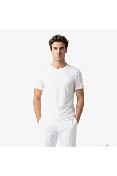 BOSS 2'li Modern Erkek Beyaz T-Shirt