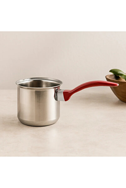 SS HOME CONCEPT No-6 Steel Coffee Pot - Red Handle