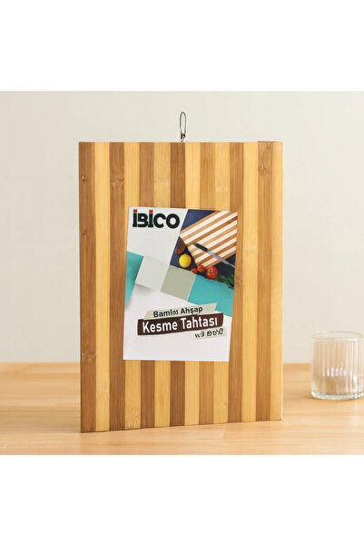 SS HOME CONCEPT Bamboo Cutting Board 26X36X1.2 cm with Metal Handle