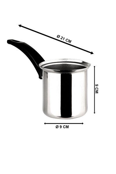 Evisimo Pınar Cezve Krom No:04, Chrome Coffee Pot, Turkish Coffee Pot, Coffee Making Pot, Kitchen Utensil, Kitchen Use, Coffee Presentation Accessory