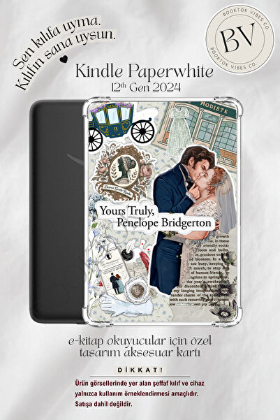 BookTok Vibes Co. Bridgerton Colin ve Pen Sticker Temalı Insert - Kindle ve K...