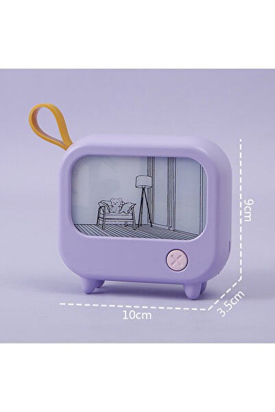 Choice Purple TV Painting Night Light Led Cute Child Learning Table Lamp Room...