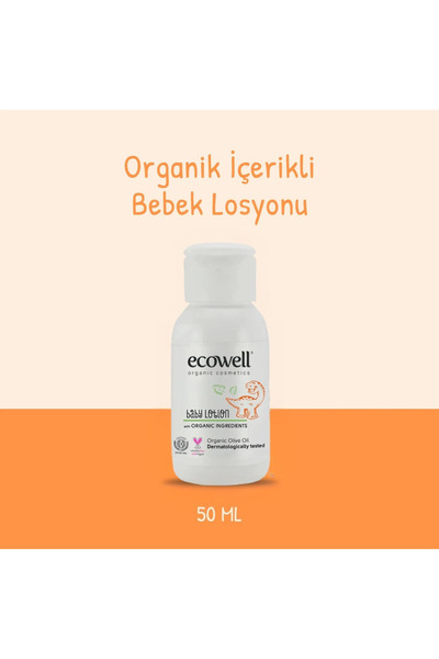 Ecowell Organik İçerikli Bebe Losyonu - Seyahat Boy (50 ml)