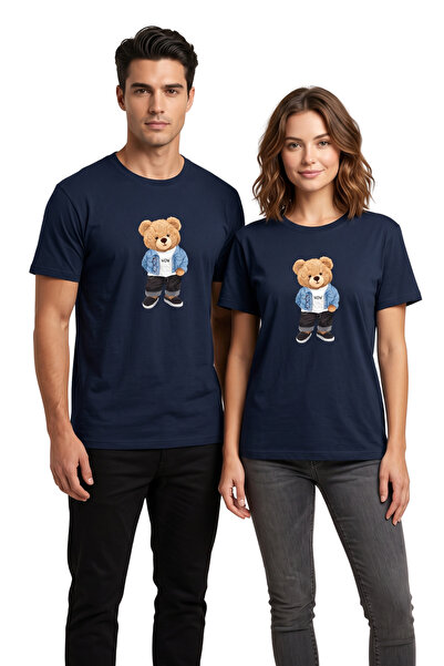 DK DAKSEL Premium Digital Printed Casual T-Shirt with Teddy Bear Design (All ...