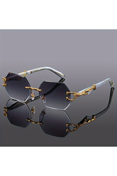 Choice Double Gray Geometric Leopard Print Sport Glasses For Women, Lightweig...