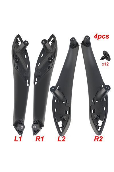 Choice6 L1 R1 L2 R2 Car Inner Handle Black Front Rear Left/Right Interior Doo...