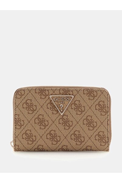 Guess LAUREL SLG Monogram Embossed Zip Around Wallet