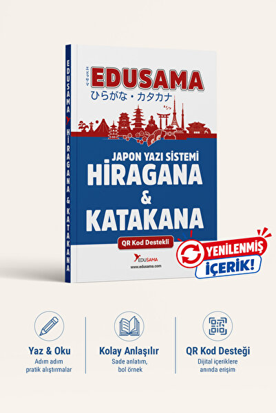 EDUSAMA Hiragana - Katakana Yazı Kitabı