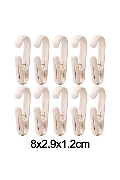 choice2 10pcs-Light pink 10pcs Multifunctional Clip Kitchen Storage Hook Curt...