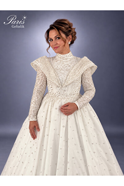 Paris Bridal Asil Gelinlik Mihrimah Sultan - Kadın Özel Tasarım Işıltılı İşle...