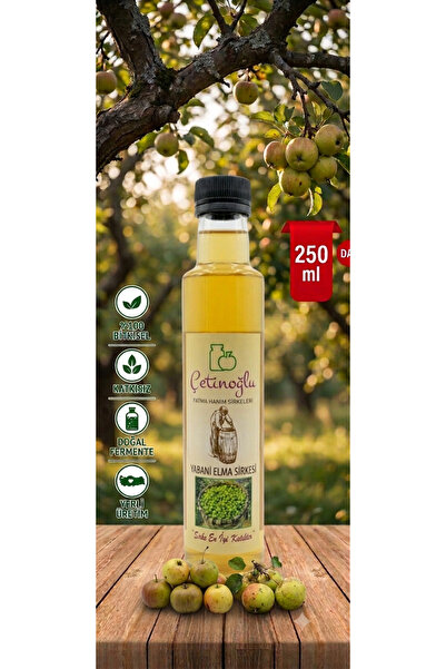 ELMA SİRKESİ 250ML-ÇETİNOĞLU FATMA HANIM(Geleneksel Fermantasyon)