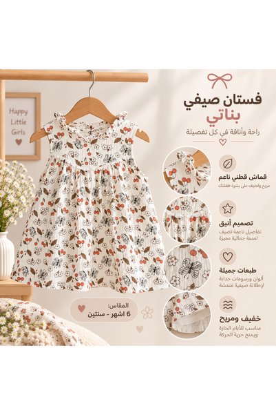 LOOFI Cotton Baby Girl Dress (6 Months - 2 Years)