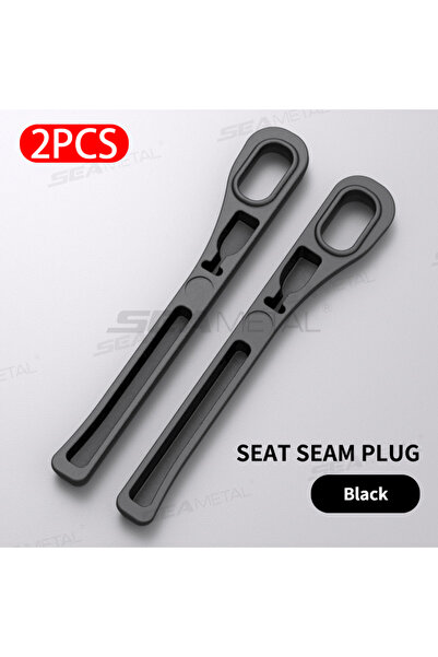 Choice1 Black 2pcs SEAMETAL Upgraded Car Seat Gap Filler 2Pcs Center Console ...
