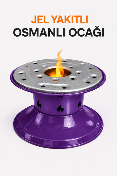 Karahisarlı Metal Jel Yakıtlı Osmanlı Ocağı – Geleneksel Osmanlı Ocağı Isıtıc...