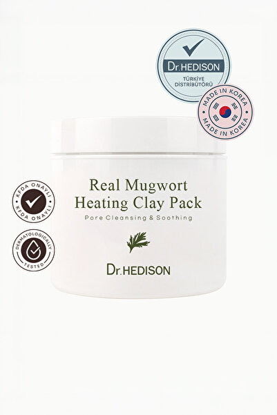 Dr. HEDISON Real Mugwort Heating Clay Pack, Pore Purifying and Sebum Balancin...