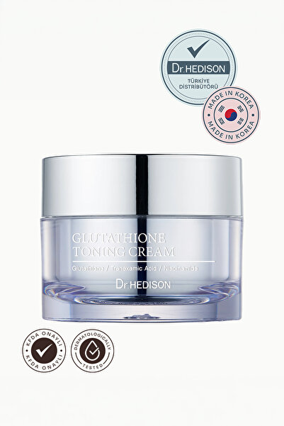 Glutatyonlu Aydınlatıcı Yüz Kremi 50 ml | %5 Niasinamid ve Traneksamik Asit İçeren Ton Eşitleyici Krem