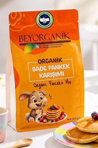 BEYORGANİK Organik Pankek Karışımı 500gr (PESTİSİT VE AFLATOKSİN ANALİZLİ)