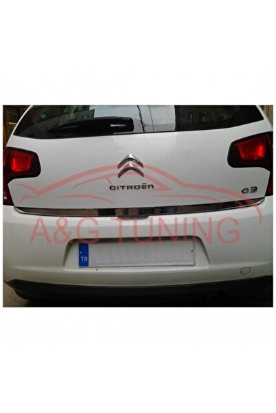 A&G Tuning CITROEN C3 Krom Bagaj Alt Çıta Formlu 2010-2015 Paslanmaz Çelik