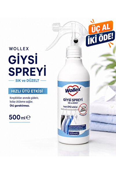 WOLLEX Giysi Spreyi Lilyum Hızlı Ütü Etkisi 500 ML