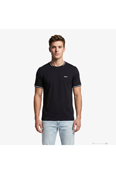 BOSS Taul Erkek Lacivert T-Shirt